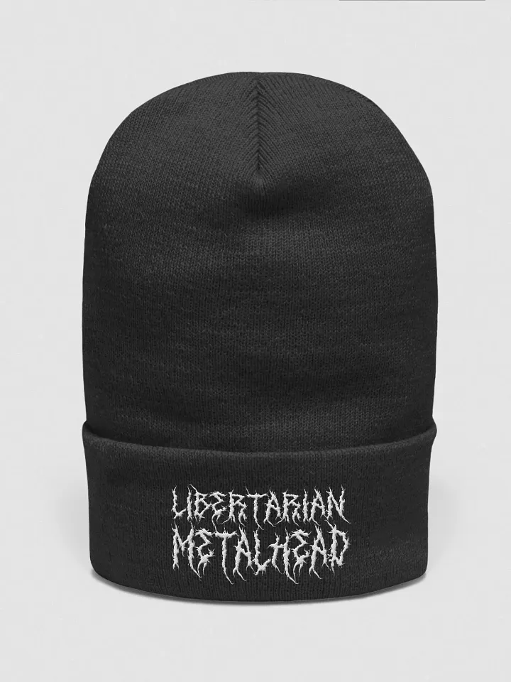 Libertarian Metalhead - Beanie White product image (1)