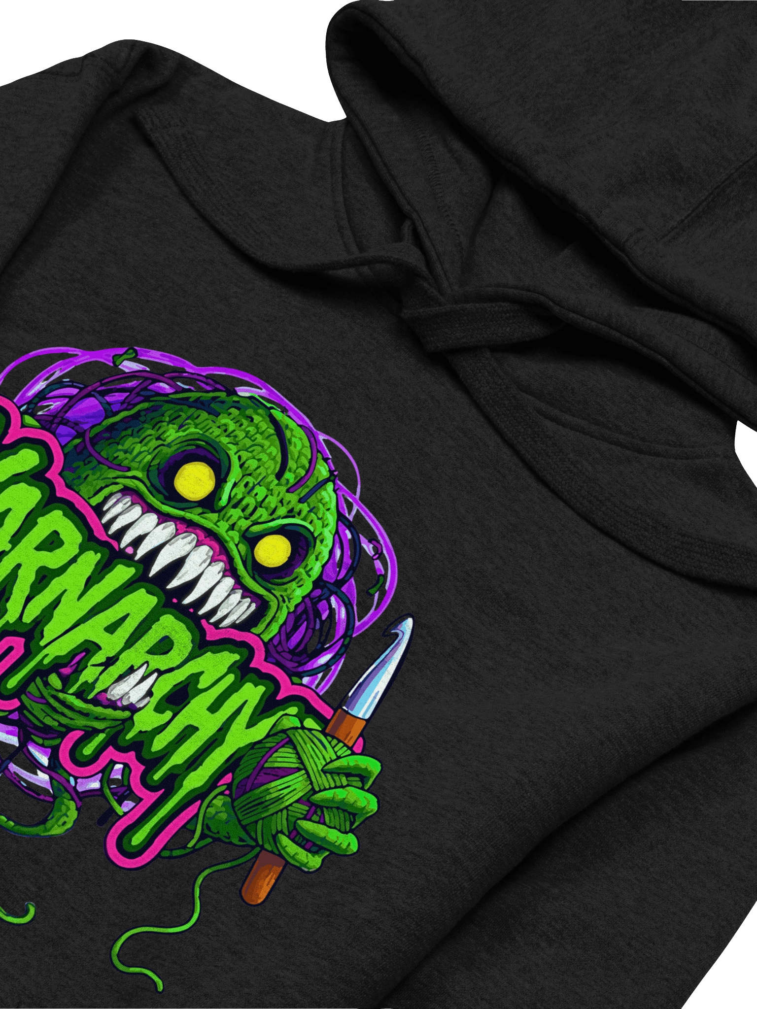 Yarnarchy™ Monster Hoodie – Street Chaos Edition product image (3)