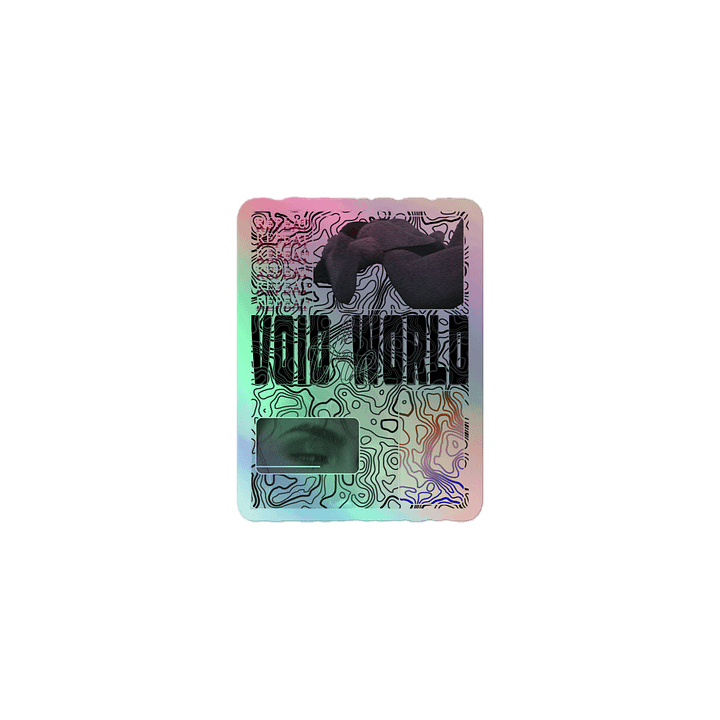 Shawty bruk she back n' bend over so, Void the World | Holographic Sticker product image (1)