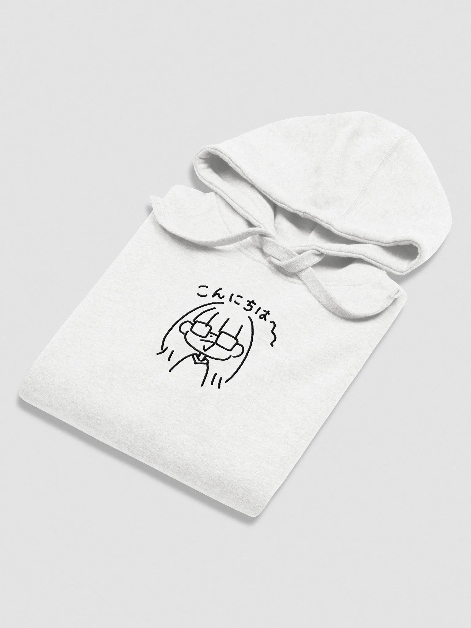 Konnichiwa Hoodie (white) product image (4)