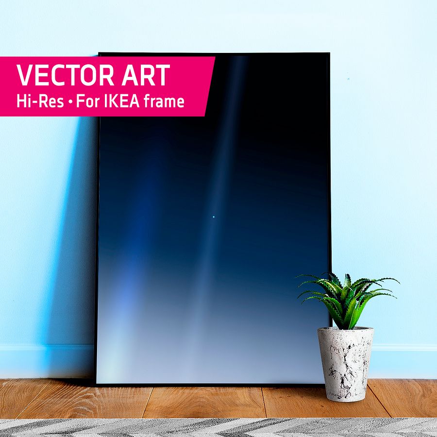 Pale Blue Dot poster, NASA Voyager 1 (2020 revision) — Space poster product image (1)