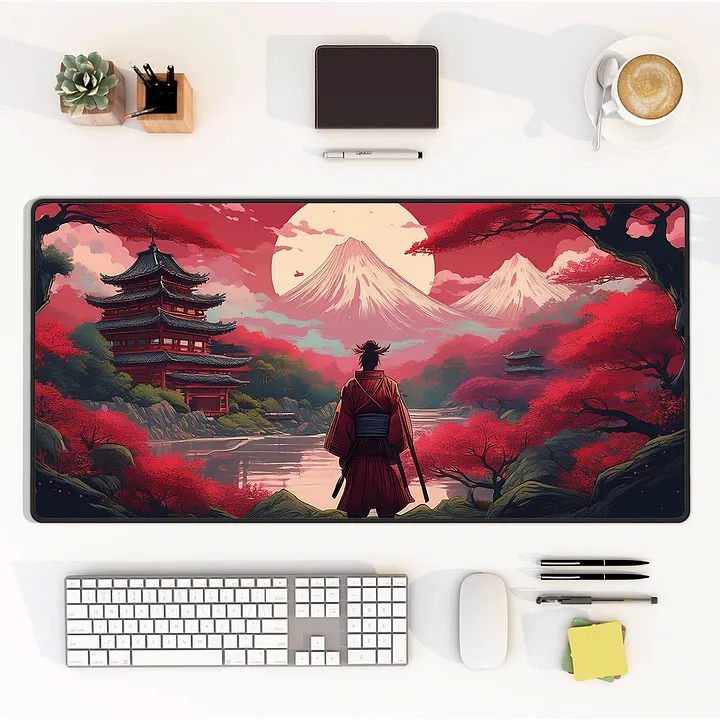 Crimson Warrior Large Desk Mat (15.5 x 31.5) product image (1)