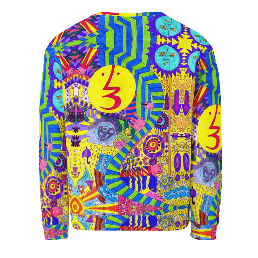 Abstract Colourful Doodles Unisex Sweatshirt product image (4)