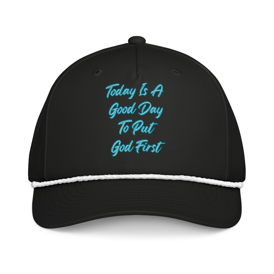 Faith-Inspired Retro Cap: 'Today Is A Good Day To Put God First' product image (1)