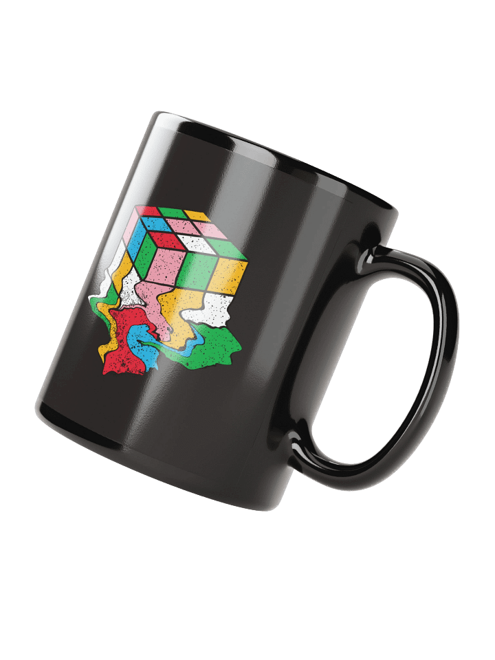 Melting Cube Black Mug - Double Sided Print product image (4)