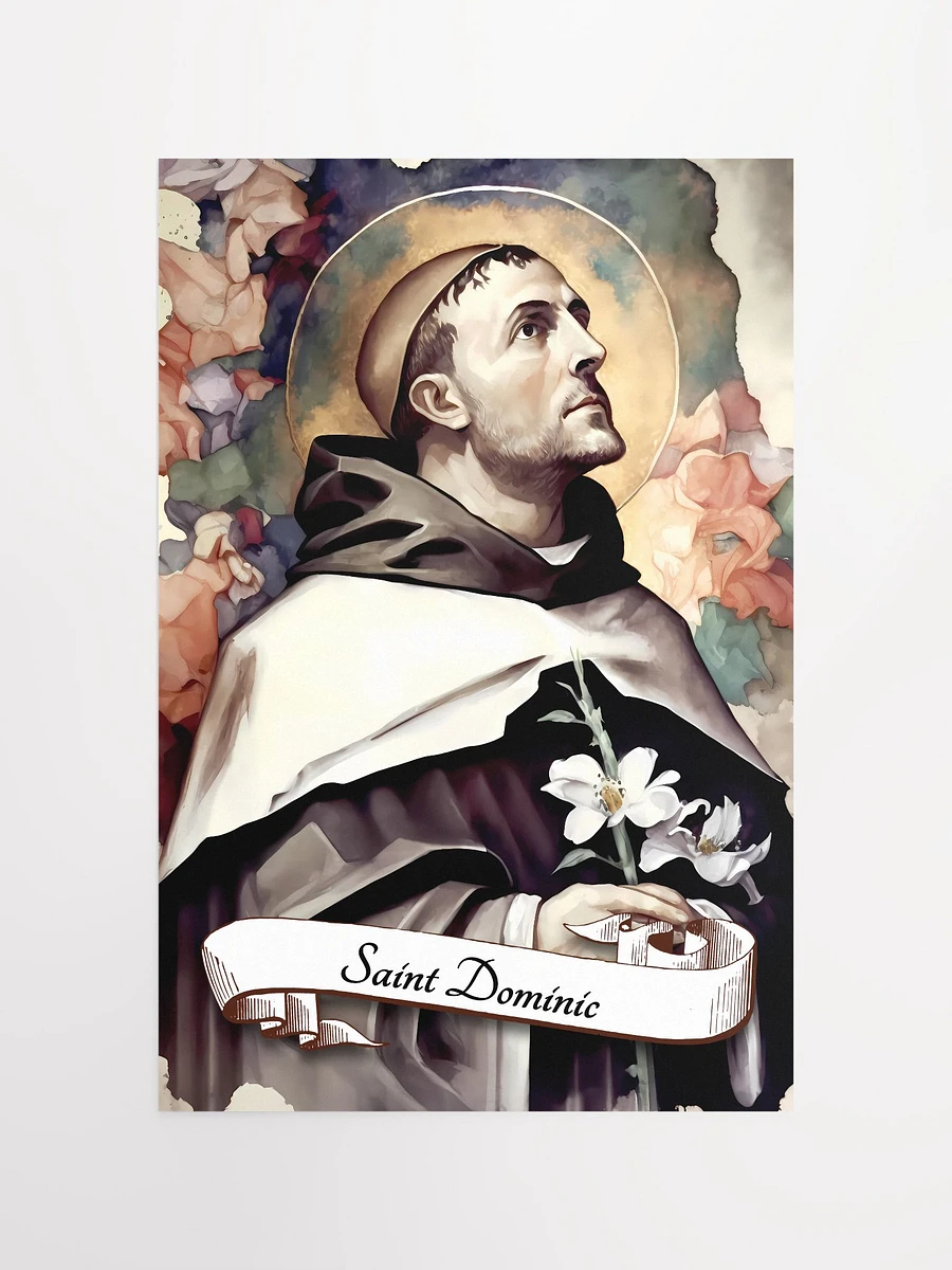 Saint Dominic Founder Of The Dominican Order Catholic Religious Matte Poster product image (2)