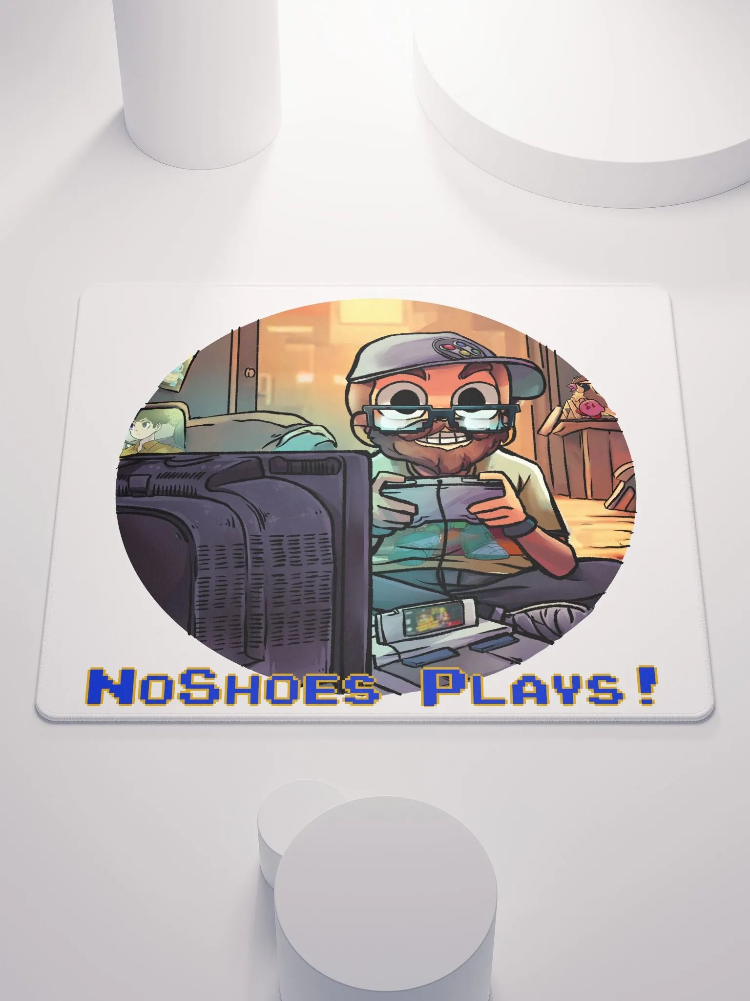 NoShoes Plays VS The World Mouse Pad product image (1)
