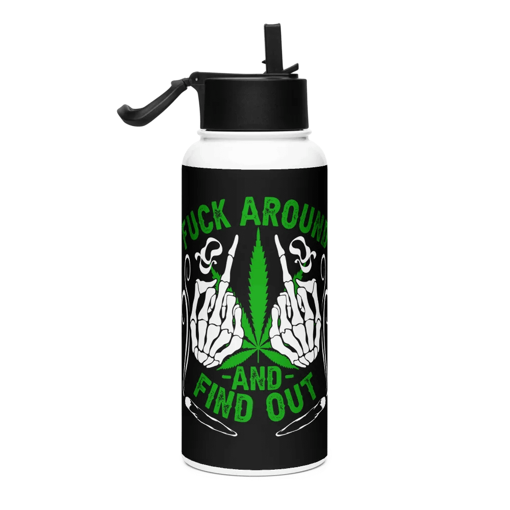 HempQuarters FAFO Stainless Steel Water Bottle 32oz product image (4)