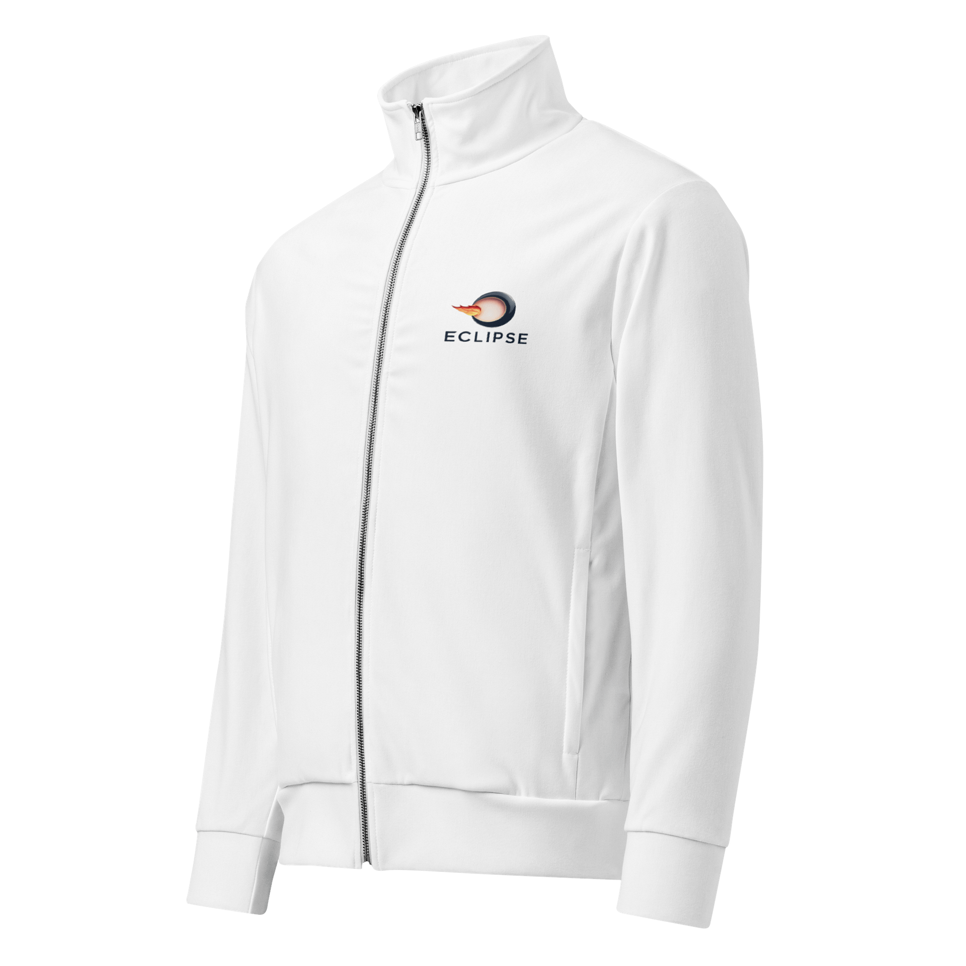 Eclipse Unisex All-Over Print Recycled Track Jacket - White, Sustainable, Warm product image (1)