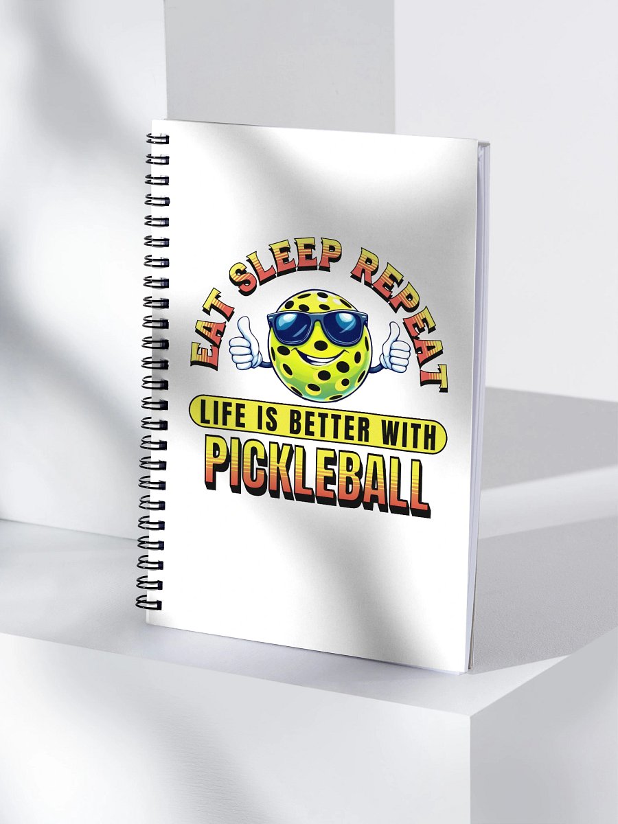 Eat Sleep Repeat Pickleball Thumbs Up Spiral Notebook product image (1)