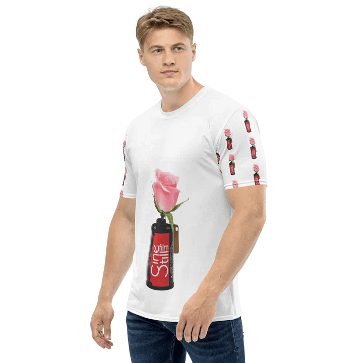 Cinestill Rose T-Shirt (Sleeve Print) product image (2)