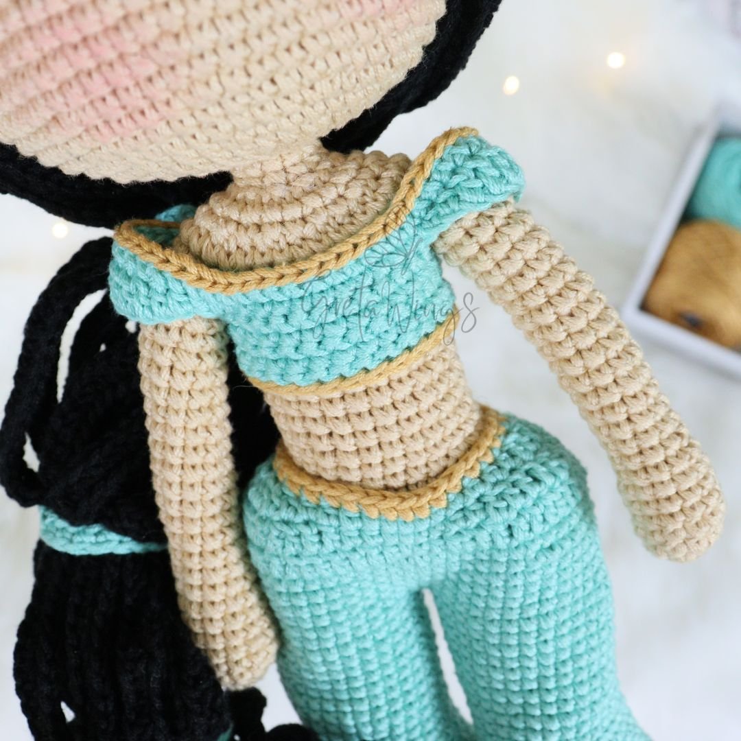 Princess Jasmine Amigurumi Crochet Pattern (Digital Download) product image (7)
