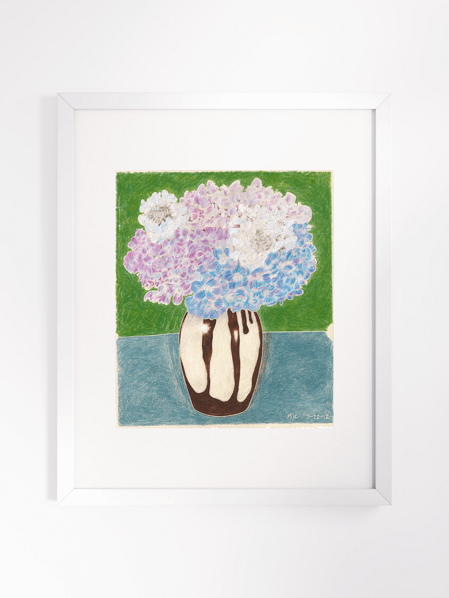 Hydrangeas 07.22.12 print framed product image (2)