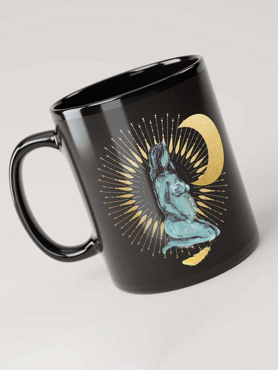 Goddess Golden Moon in Teal on Black product image (5)