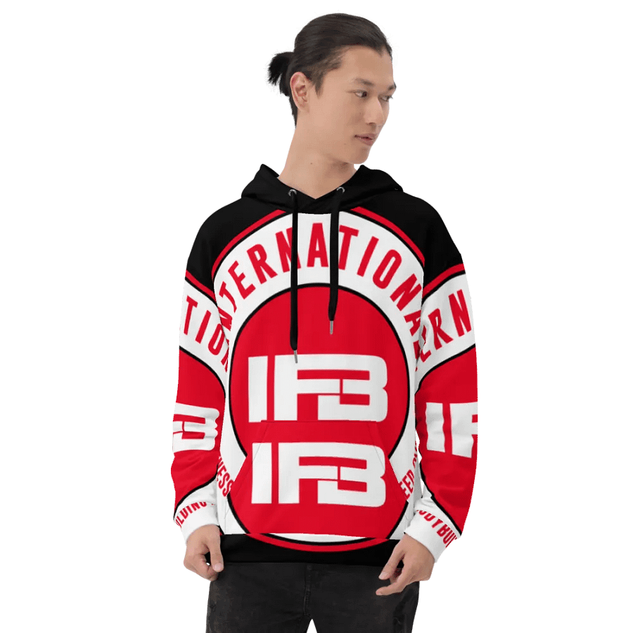 IFBNewsfeed.Org's All-Over Print Recycled Unisex Hoodie product image (8)