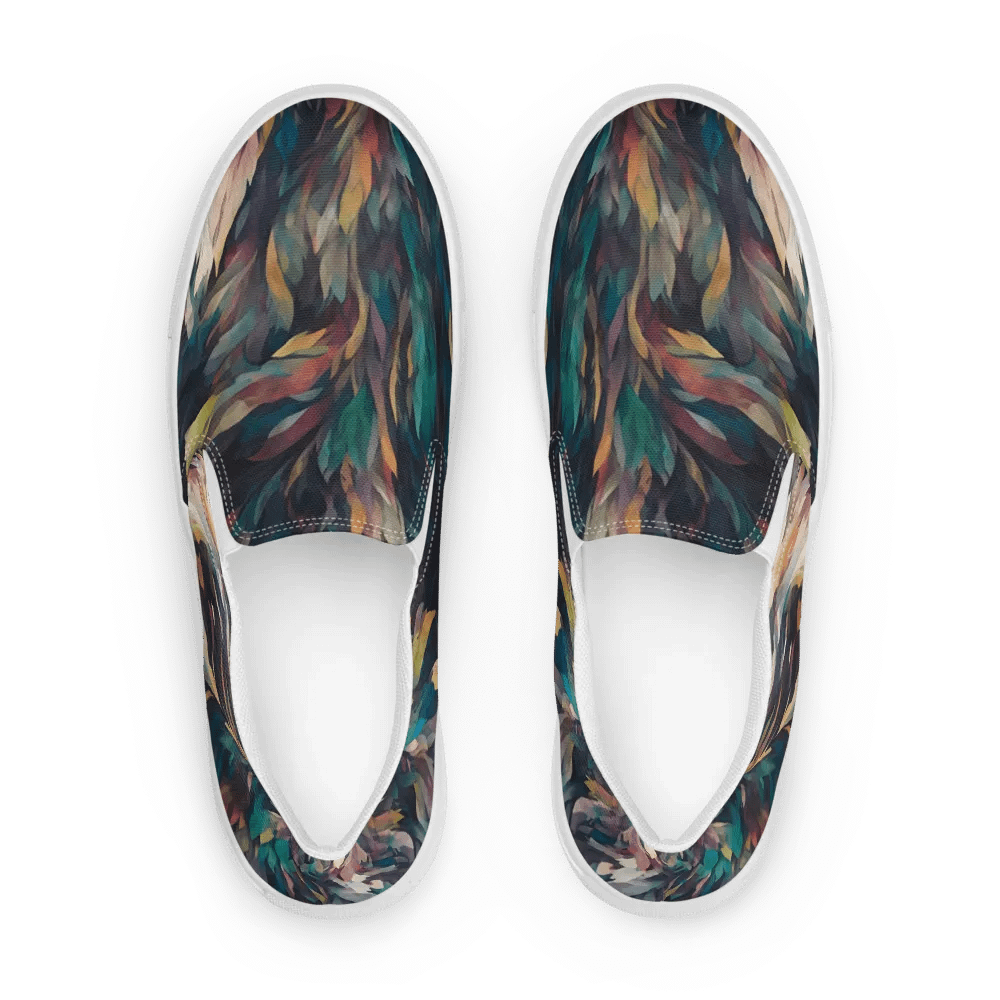 Iridescent Feather Dream Canvas Slip-Ons product image (5)