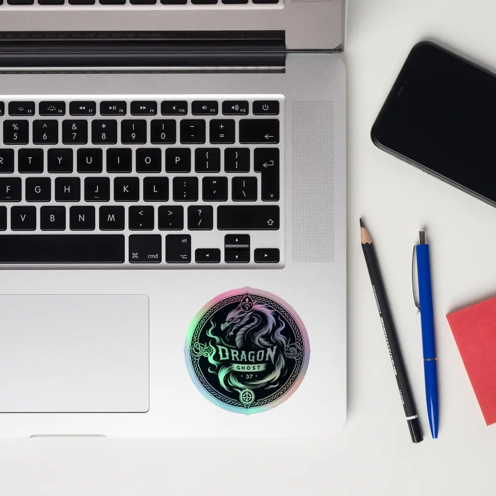 Dragon_Ghost Holographic Sticker product image (12)