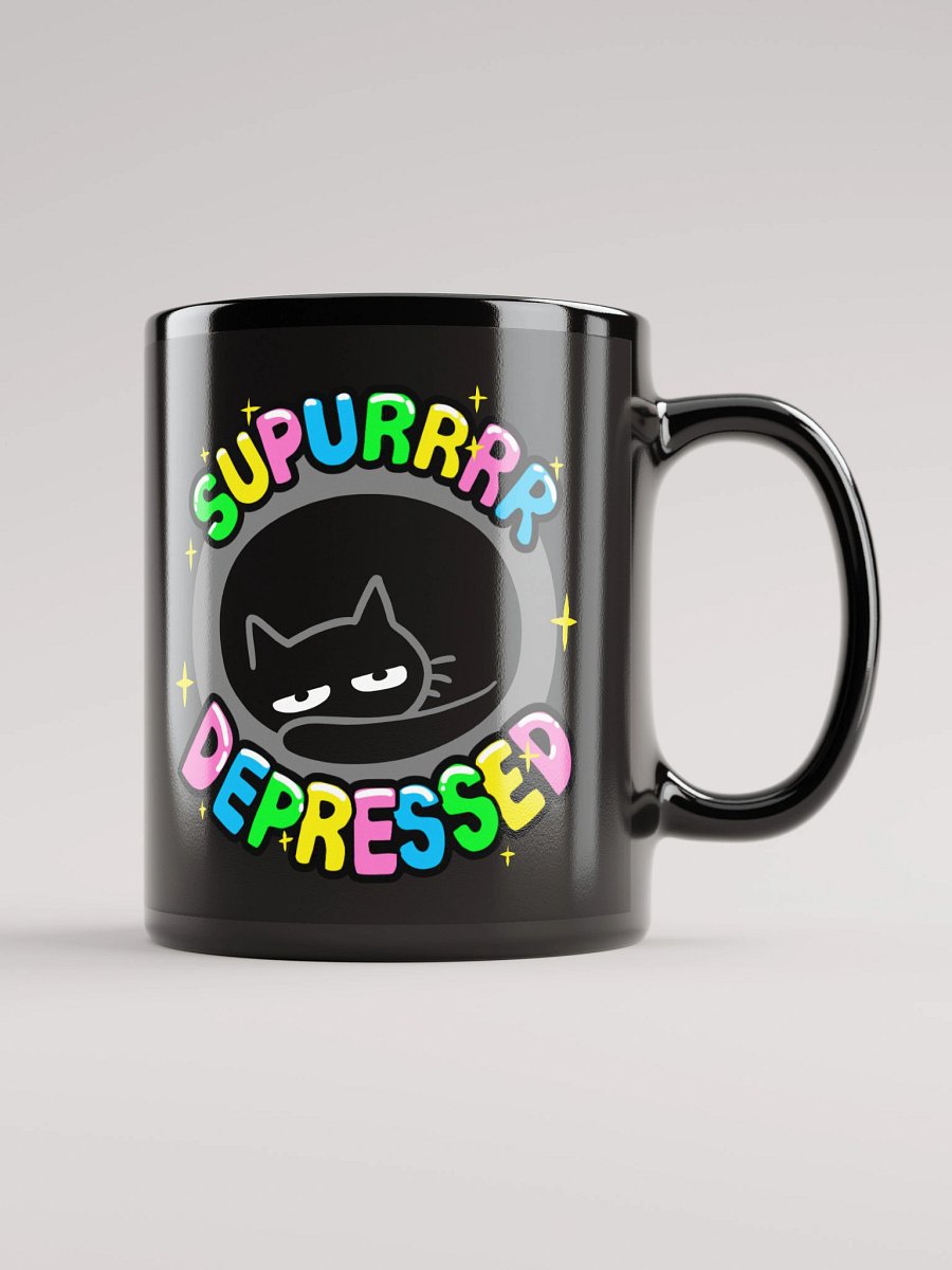 Supurrr Depressed Mug (Black) product image (1)
