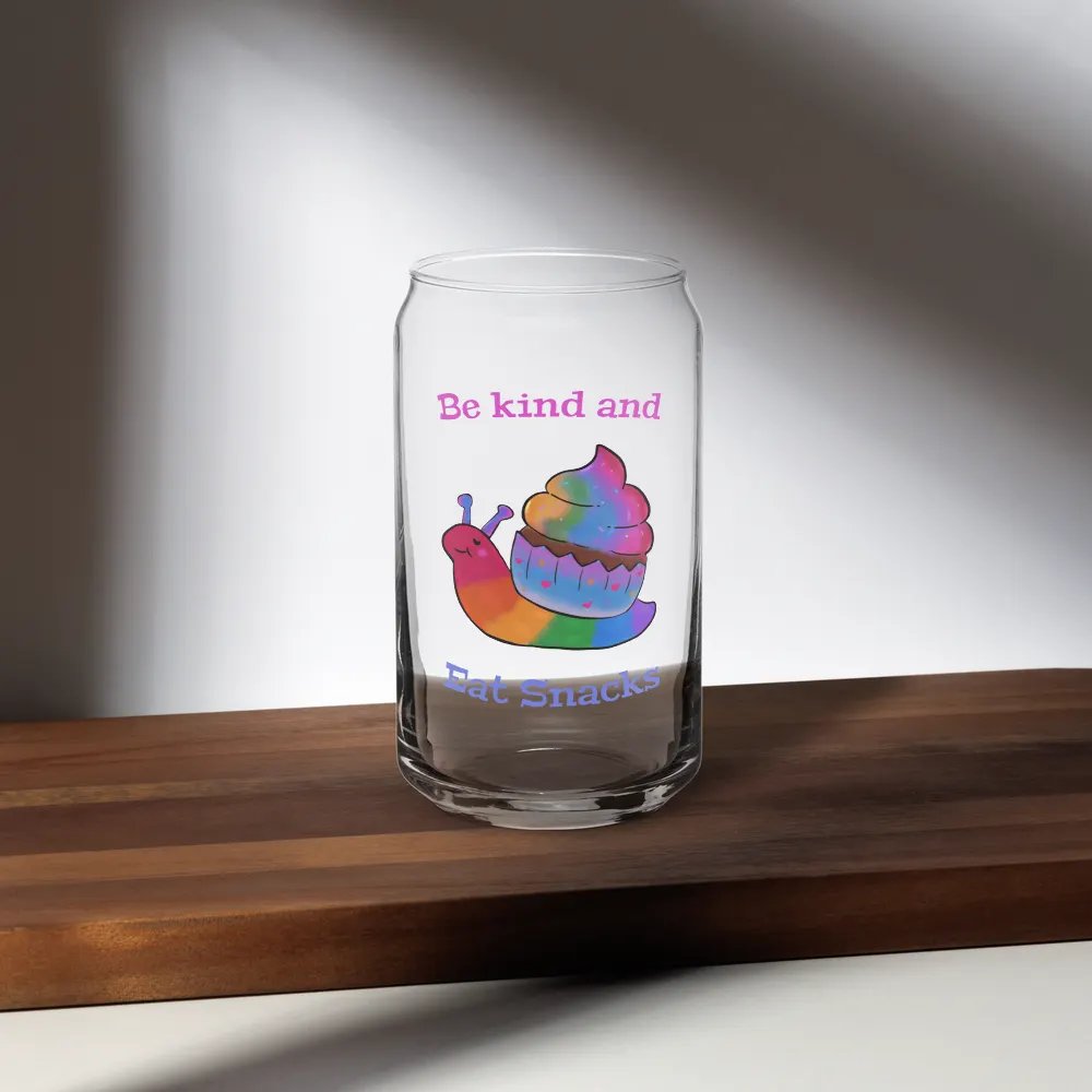 Rainbow Cupcake Snail Glass Tumblr product image (35)
