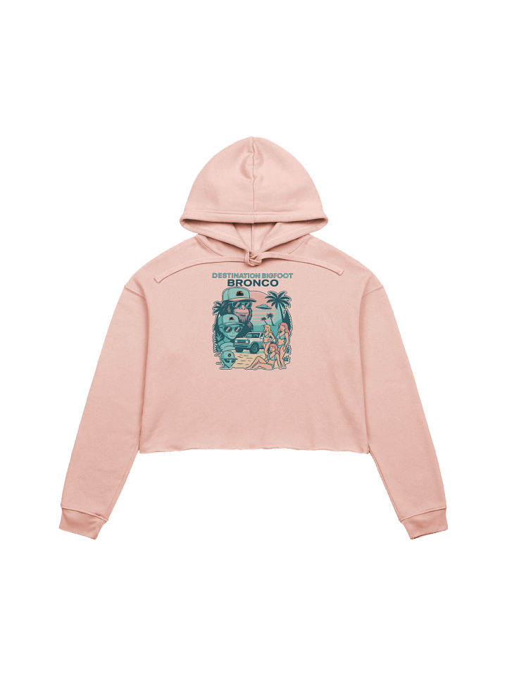 Destination Bigfoot Bronco Legends Of Sunset Best Friend's Bella+Canvas Fleece Women's Crop Hoodie (Multiple Colors Available) product image (1)