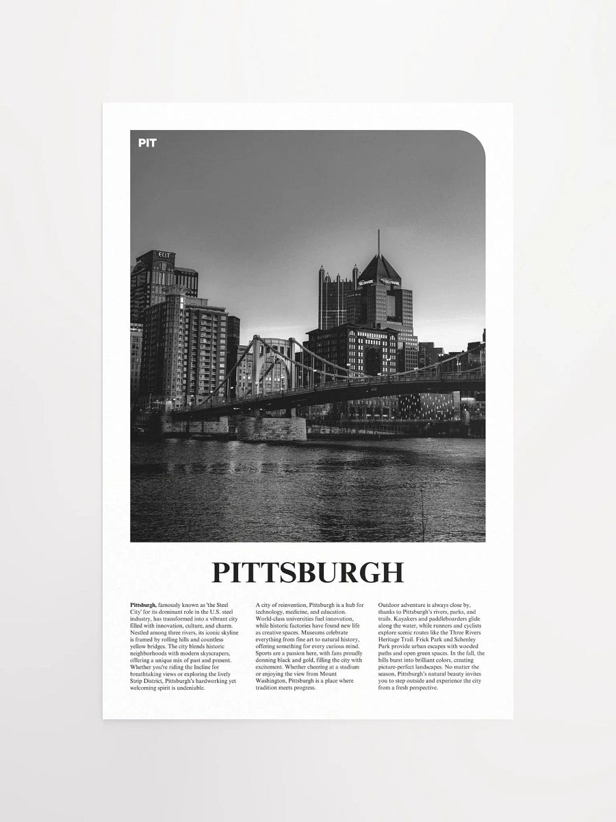 Pittsburgh 02 Newspaper Poster product image (5)