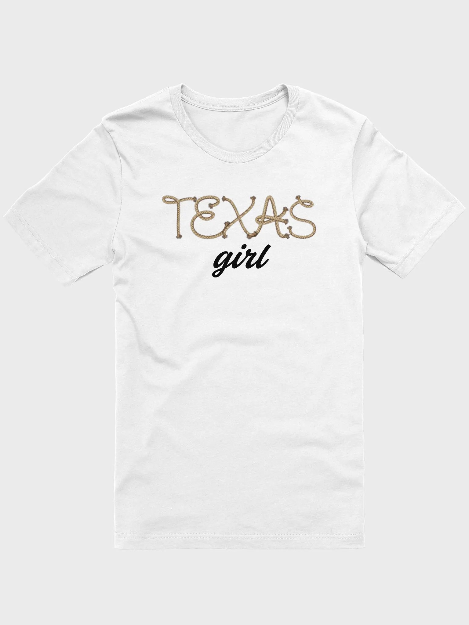 TEXAS GIRL Rope Font Shirt 1 product image (2)