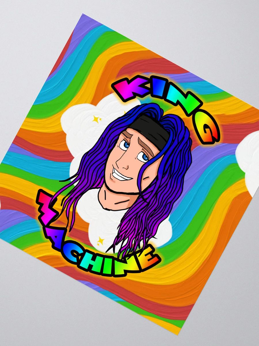 Rainbow King cloud sticker product image (5)