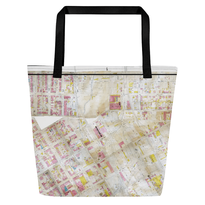 Auraria 1928 Map Mosaic Tote product image (2)