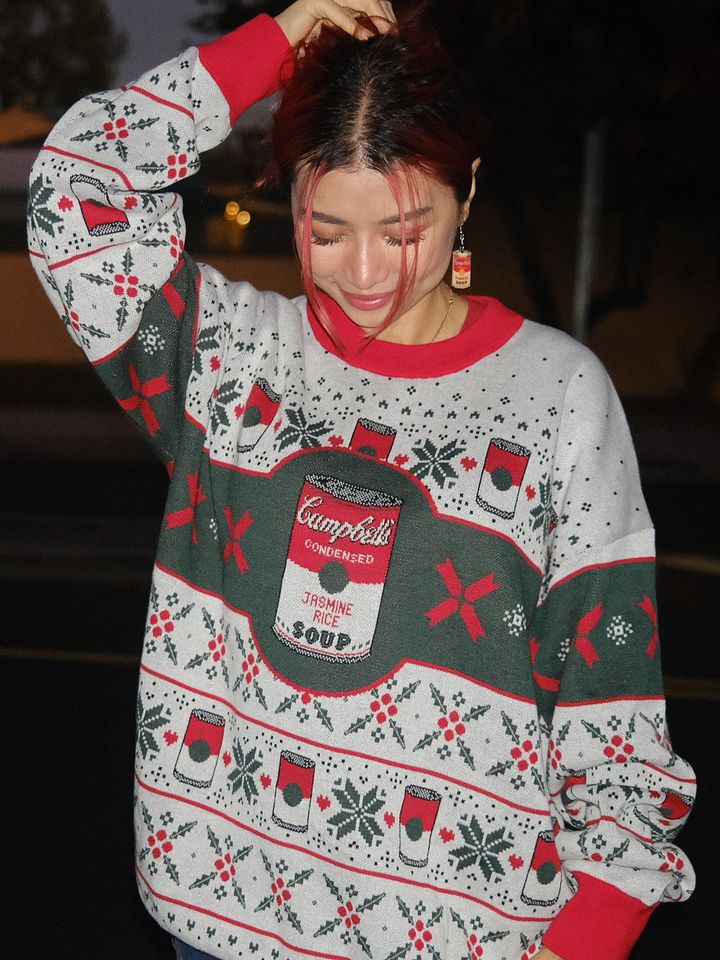 Red & Green Soup Sweater! product image (1)