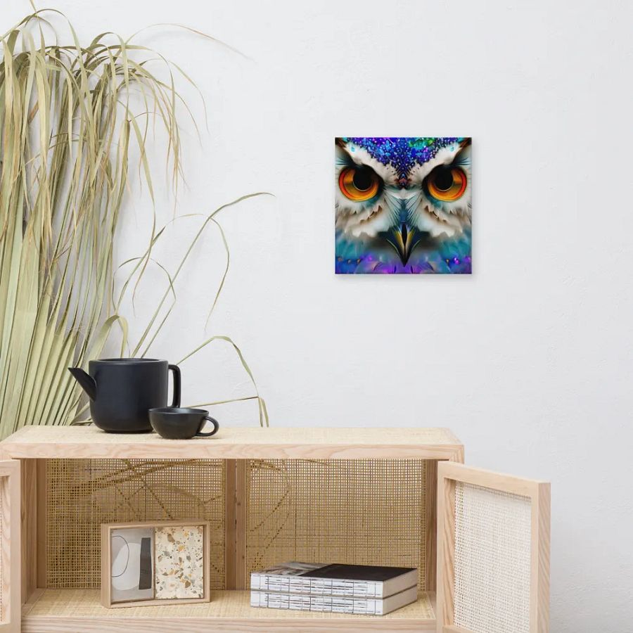 Fantasy Fractal Owl Art - v17 product image (9)