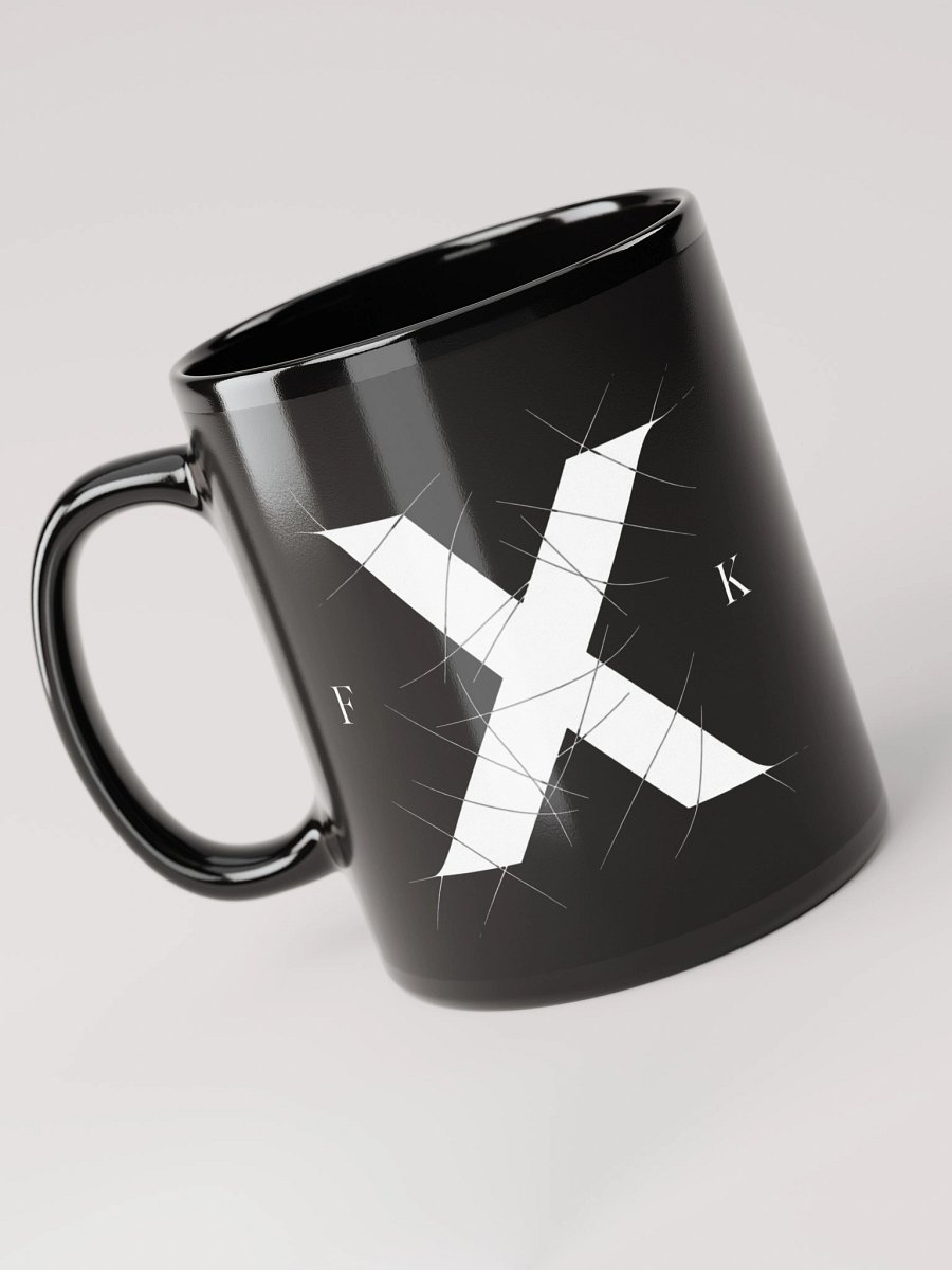 Fetish X Killer F.X.K. Stitch X & Eye Logo Black Mug product image (6)