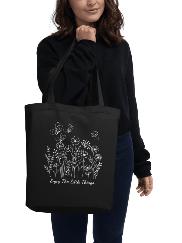 Enjoy The Little Things Floral Eco-Friendly Tote Bag product image (2)