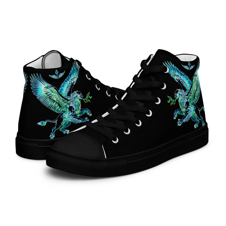 Gripen Flying Blue//Griffin/Men's High Top Canvas Shoes by Allcolor product image (11)
