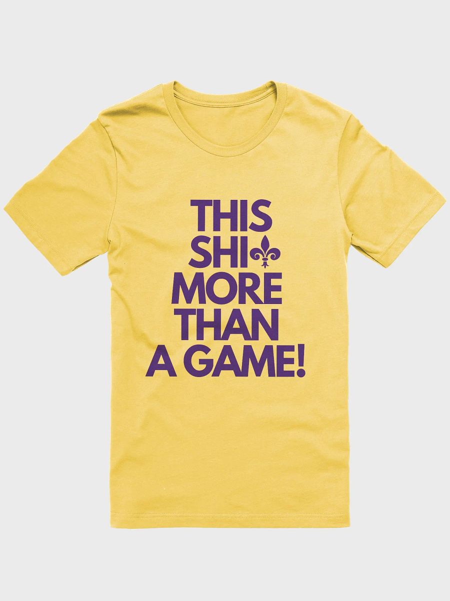 This Shit More Than A Game Shirt (Yellow and Purple) product image (1)
