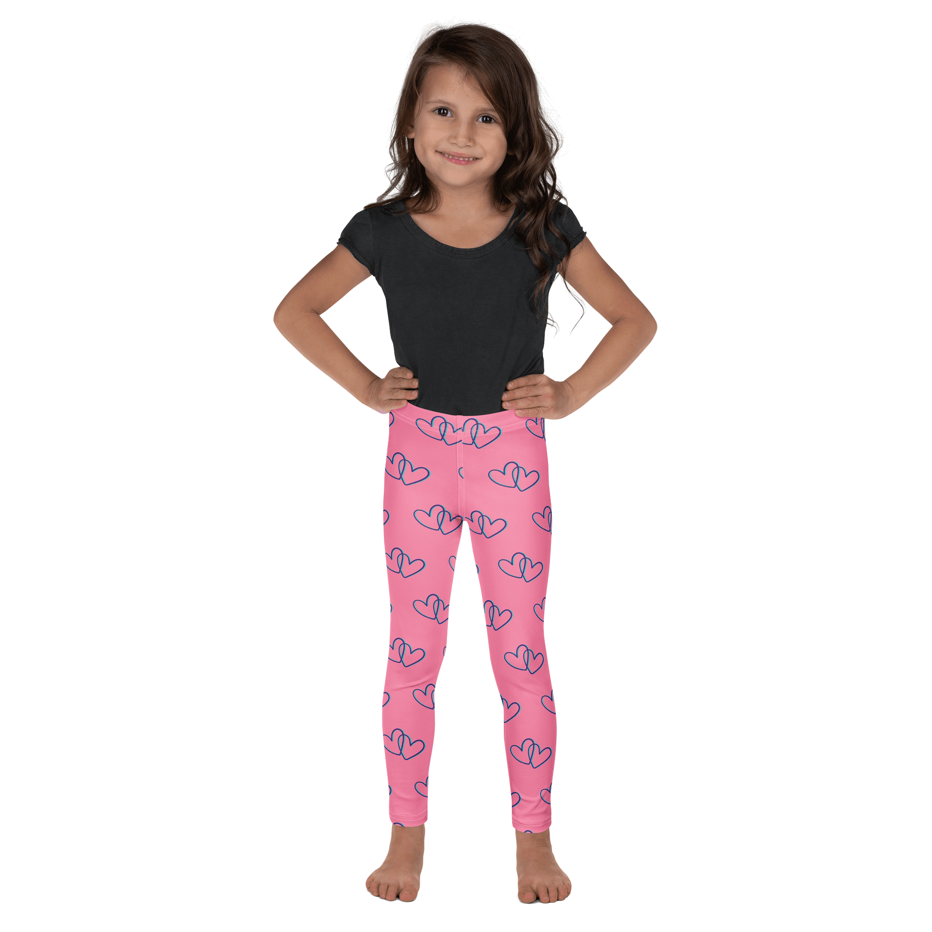 Pink Heart Kids Leggings product image (1)