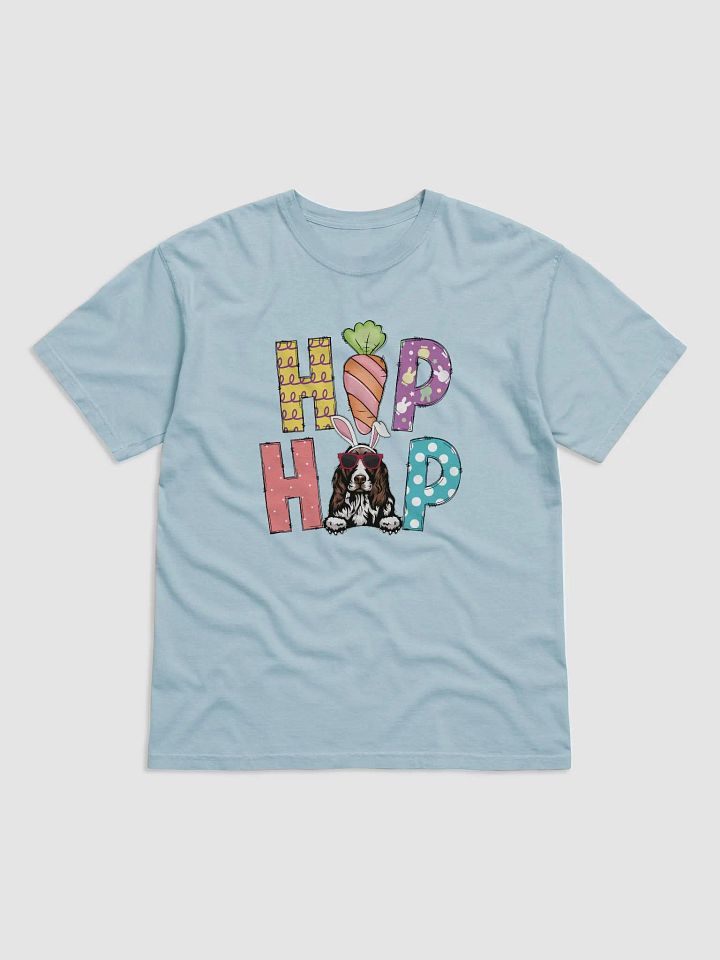 Hip Hop Easter Cocker Spaniel T-Shirt | Cute Easter Day Cocker Wearing Bunny Ears and Sunglasses T-Shirt product image (7)