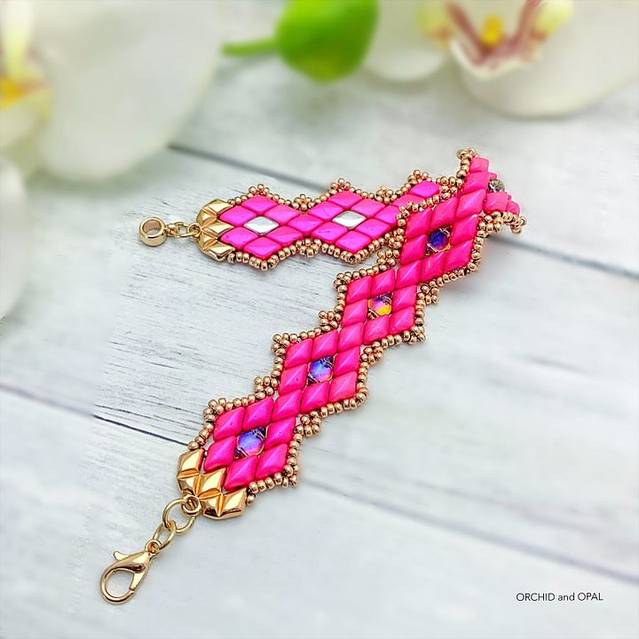 Digital Beading Pattern – Backlit GemDuo Bracelet product image (2)