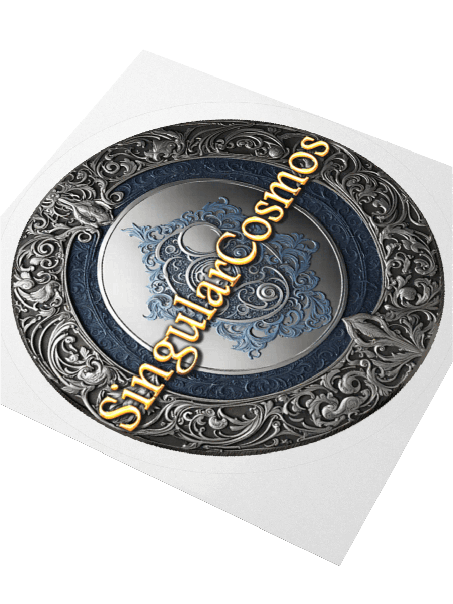 Singular Cosmos White Kiss Cut Sticker product image (2)