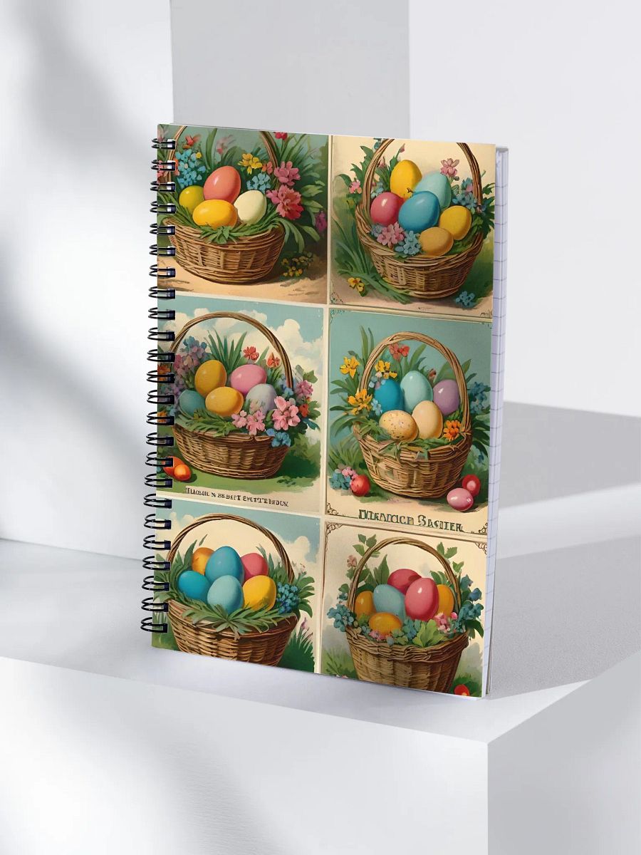 Whimsical Vintage Easter Baskets Notebook product image (4)