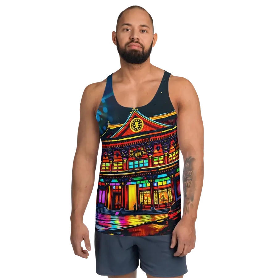 Neon Nights All-Over Tank Top unisex product image (1)