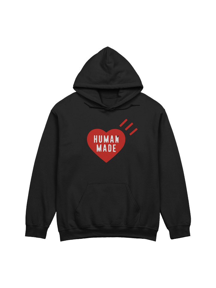 Human Made Red Heart Black Sweat Hoodie product image (1)