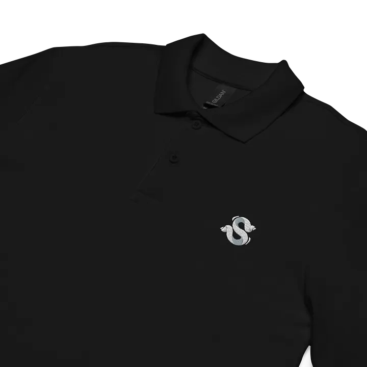 Black Gildan Unisex Pique Polo Shirt product image (2)