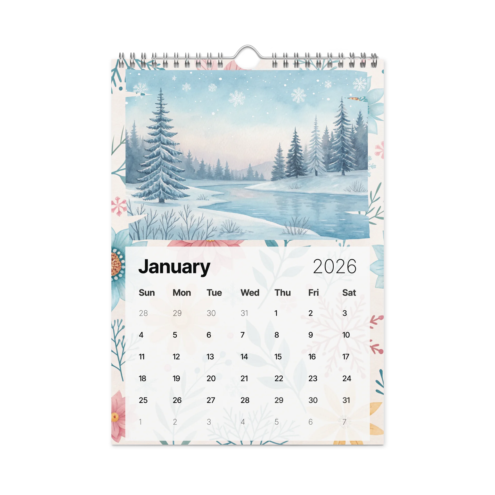 The Art of the Seasons – Watercolor Wall Calendar 2026 product image (6)