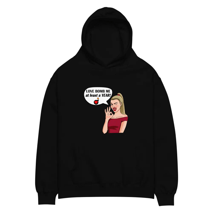 Love Bomb Me - premium, oversized hoodie product image (1)