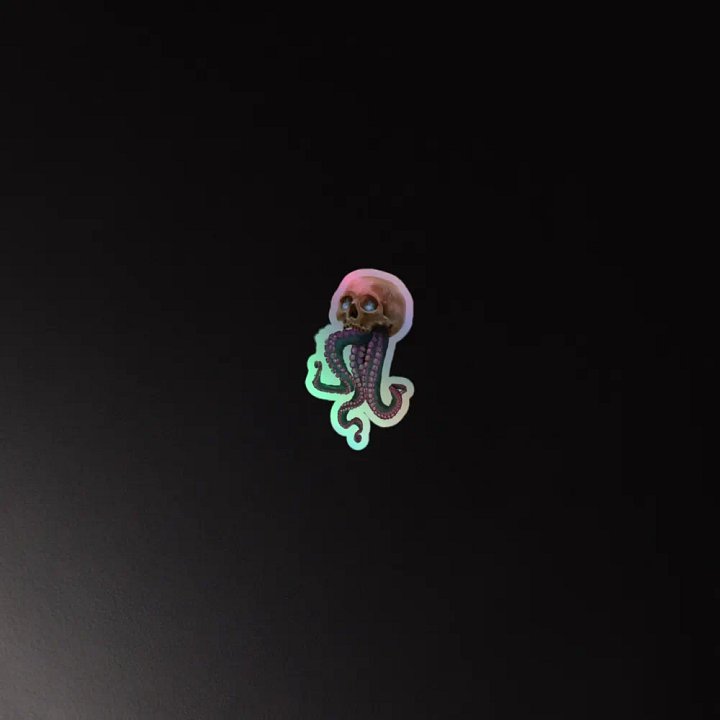 Skull & Tentacles Foil Sticker by Chori product image (2)