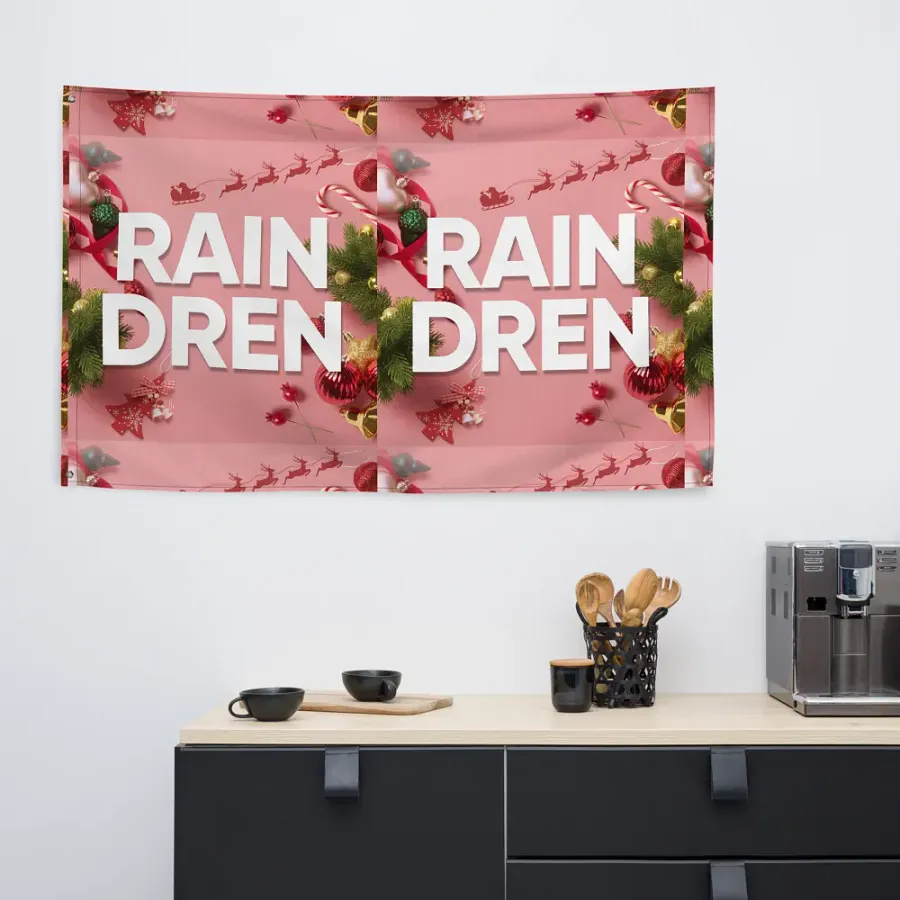 Raindren All-Over Print Flag product image (6)