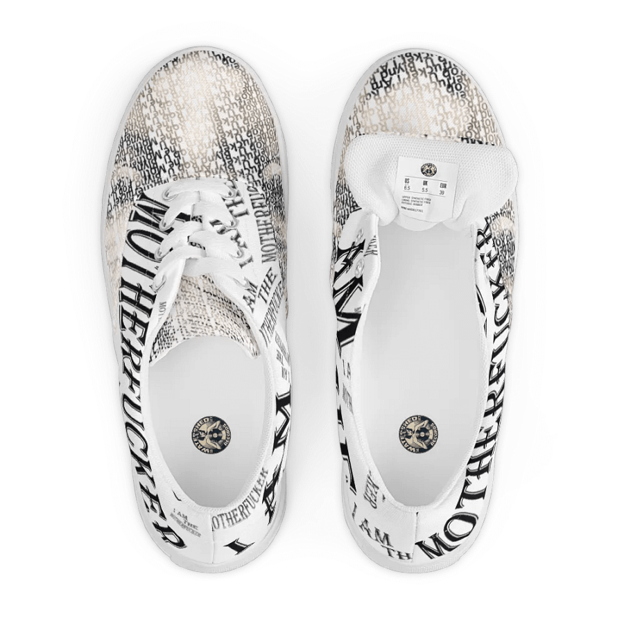 I Am The Motherfucker/Rob Vinyl Typography Trainers product image (7)