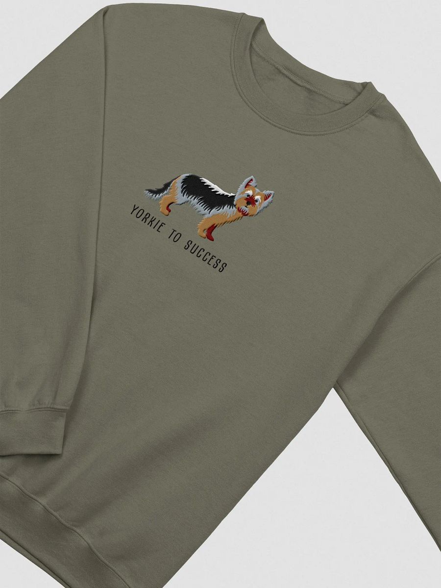 Yorkie to Success Sweatshirt (Embroidered) of a Yorkshire Terrier product image (6)