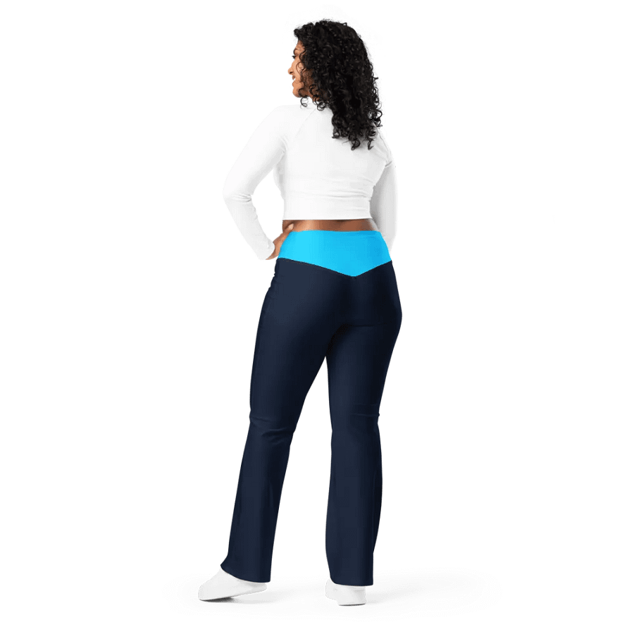 Blue Block Flare Sweatpants product image (3)
