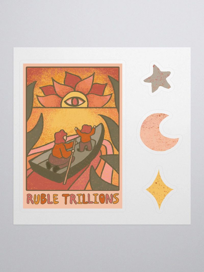 Six of Blades + Celestial Sticker Set